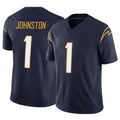 harde LA.Chargers #1 Quentin Johnston Player Navy Limited Vapor F.U.S.E. Home Game Stitched Jerseys