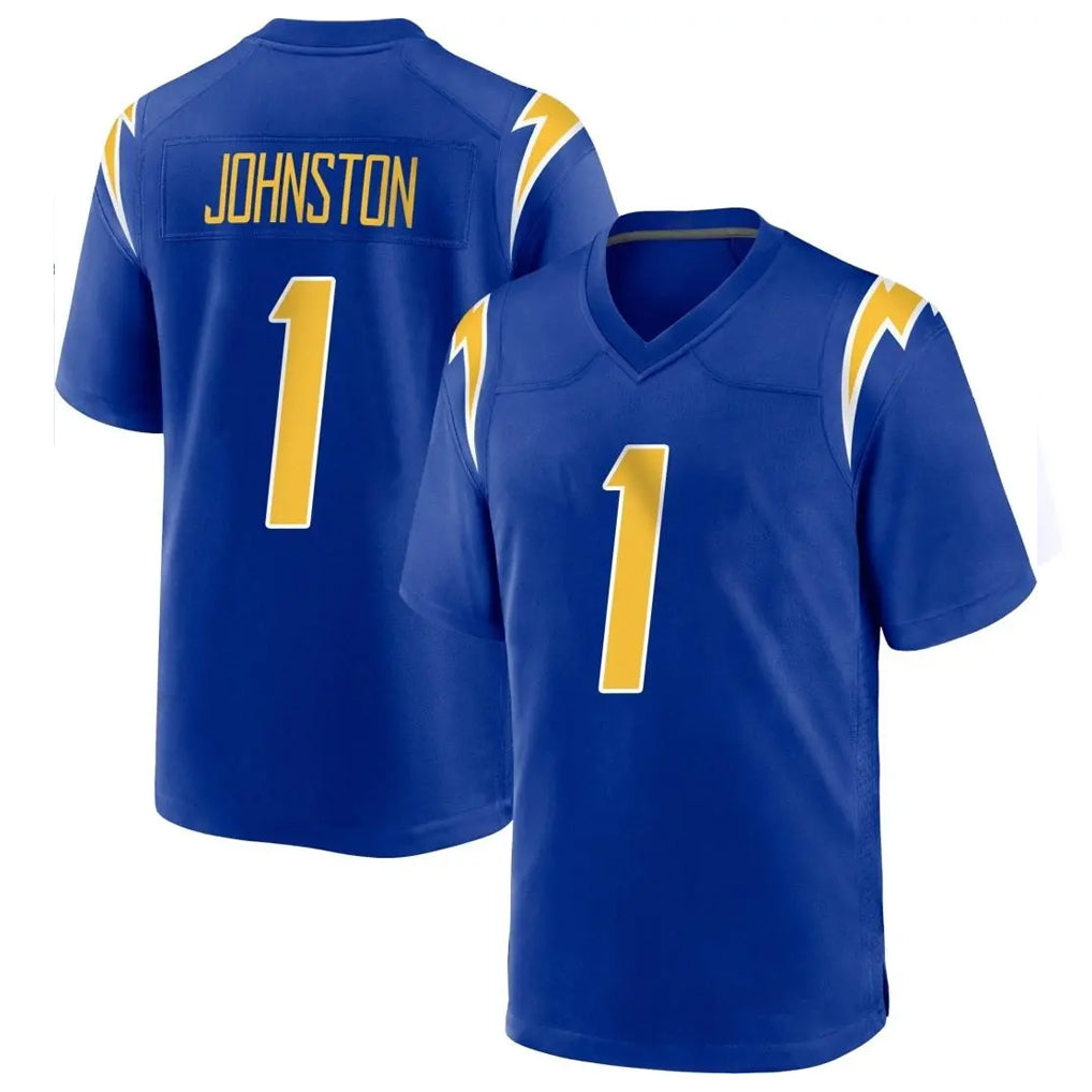 harde LA.Chargers #1 Quentin Johnston Player Royal Home Game Stitched Jerseys