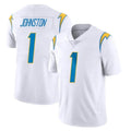 harde LA.Chargers #1 Quentin Johnston Player White Limited Vapor Untouchable Home Game Stitched Jerseys