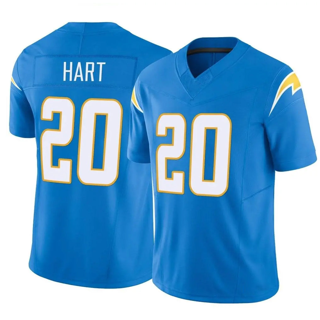 harde LA.Chargers #20 Cam Hart Player Blue Limited Vapor F.U.S.E. Home Game Stitched Jerseys