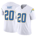 harde LA.Chargers #20 Cam Hart Player White Limited Vapor F.U.S.E. Home Game Stitched Jerseys
