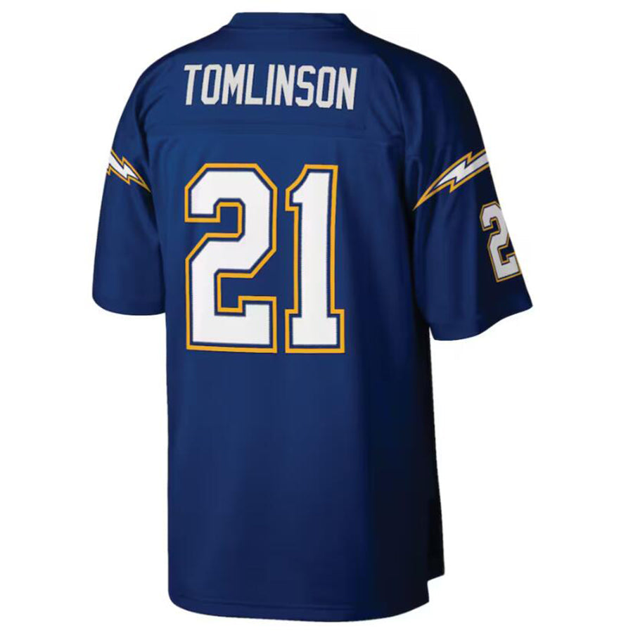 harde LA.Chargers #21 LaDainian Tomlinson Mitchell & Ness Navy Retired Player Legacy Replica Jersey Stitched Jerseys