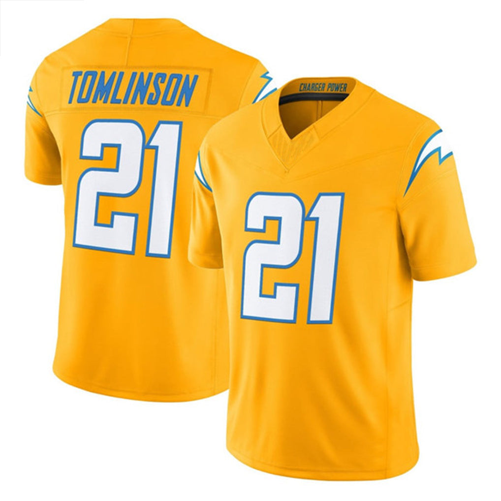 harde LA.Chargers #21 LaDainian Tomlinson Player Gold F.U.S.E. Vapor Limited Stitched Jerseys