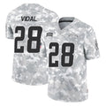 harde LA.Chargers #28 Kimani Vidal Player Arctic Camo Salute To Service Limited Game Stitched Jerseys