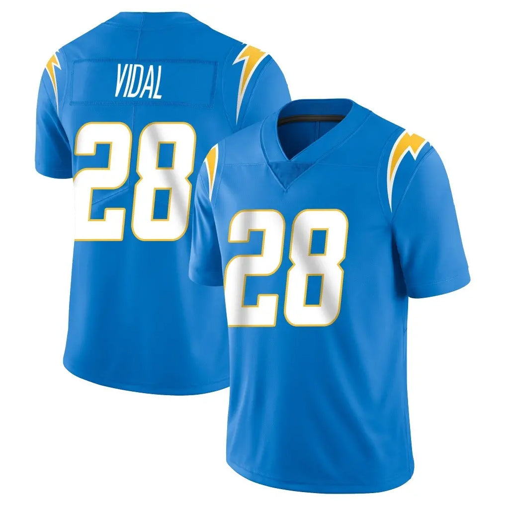 harde LA.Chargers #28 Kimani Vidal Player Blue Limited Vapor Untouchable Home Game Stitched Jerseys