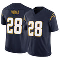 harde LA.Chargers #28 Kimani Vidal Player Navy Limited Vapor F.U.S.E. Home Game Stitched Jerseys
