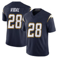 harde LA.Chargers #28 Kimani Vidal Player Navy Vapor F.U.S.E. Limited Home Game Stitched Jerseys