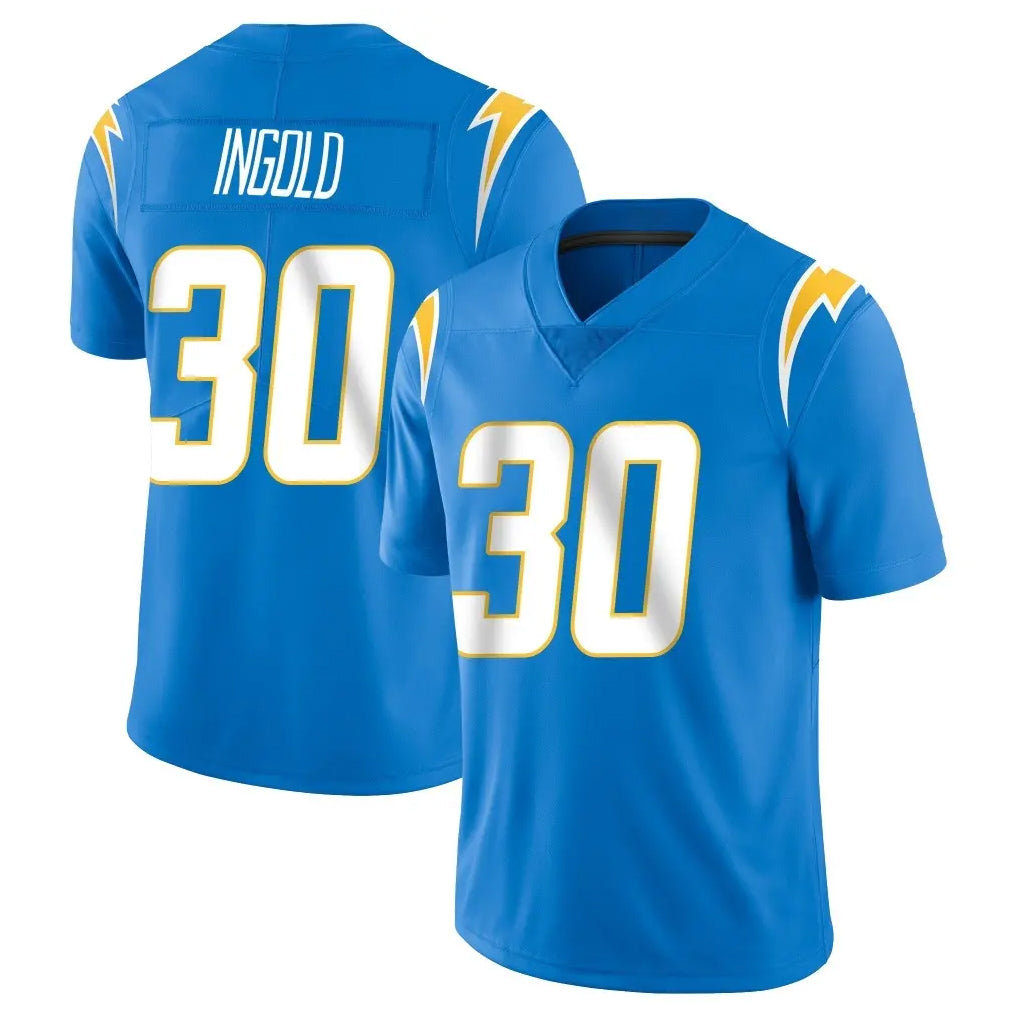 harde LA.Chargers #30 Alec Ingold Player Blue Limited Vapor Untouchable Home Game Stitched Jerseys