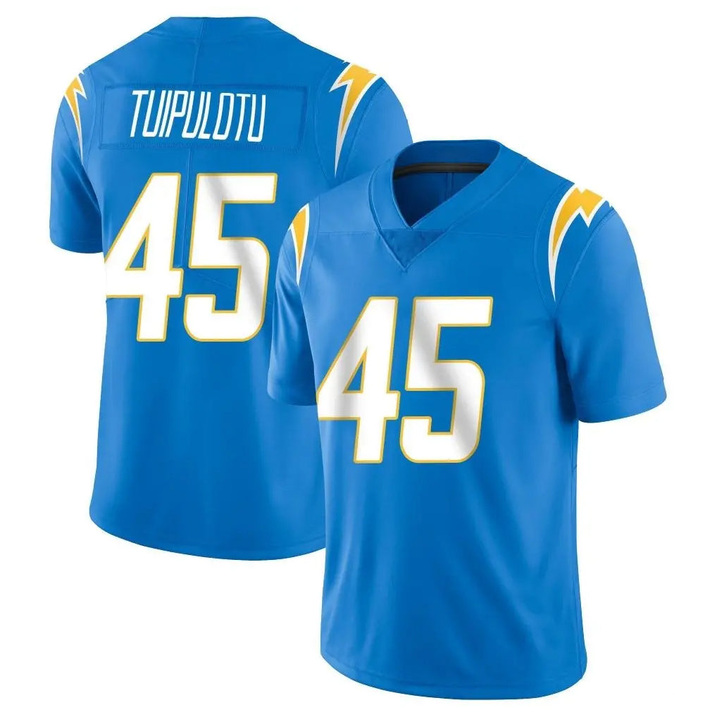 harde LA.Chargers #45 Tuli Tuipulotu Player Blue Limited Vapor Untouchable Home Game Stitched Jerseys