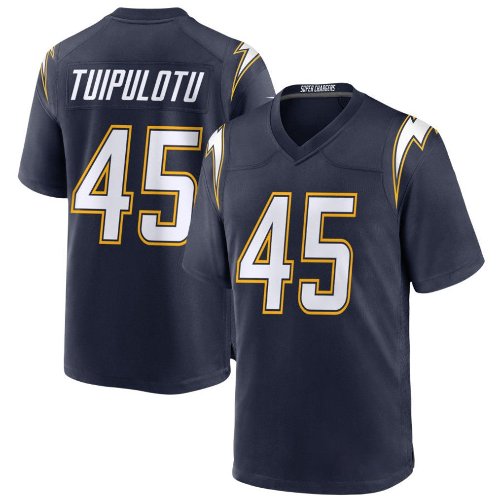 harde LA.Chargers #45 Tuli Tuipulotu Player Navy Alternate Home Game Stitched Jerseys