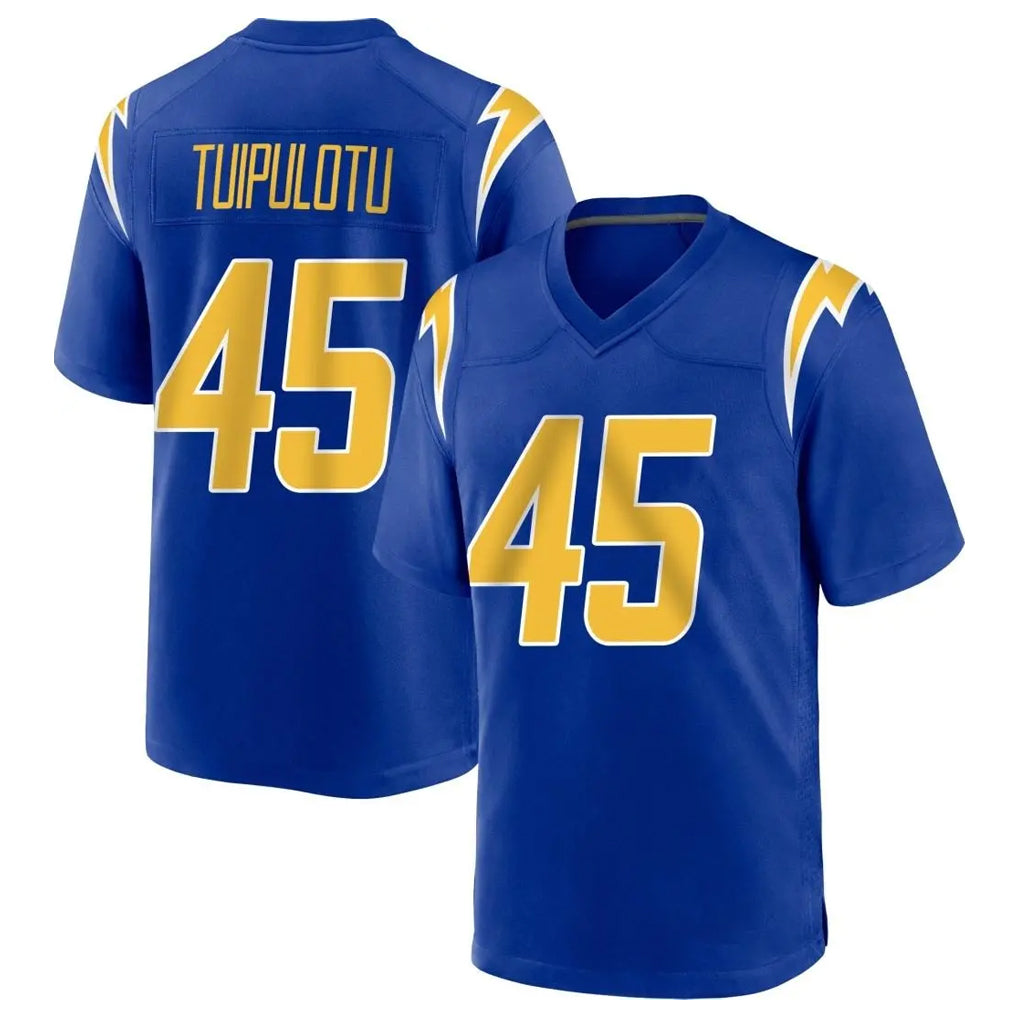 harde LA.Chargers #45 Tuli Tuipulotu Player Royal Home Game Stitched Jerseys