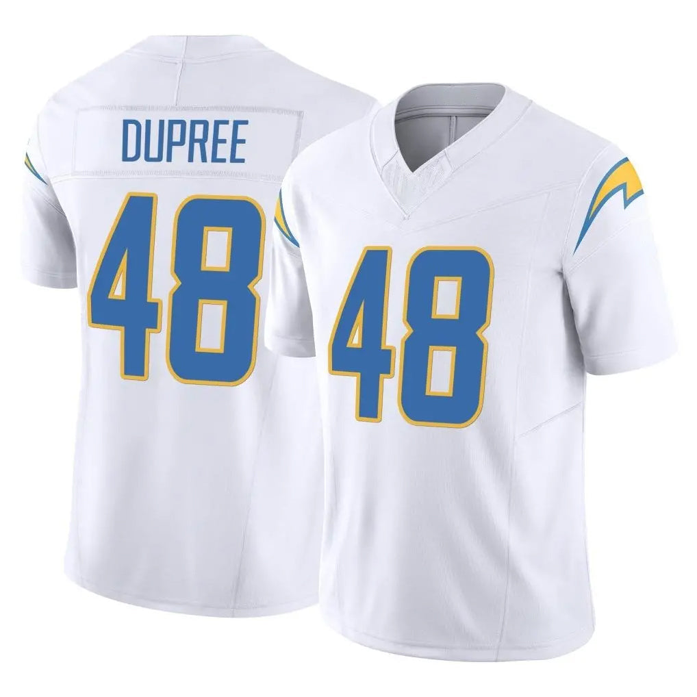 harde LA.Chargers #48 Bud Dupree Player White Limited Vapor F.U.S.E. Home Game Stitched Jerseys