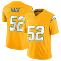 harde LA.Chargers #52 Khalil Mack Player Gold Limited Vapor F.U.S.E. Home Game Stitched Jerseys