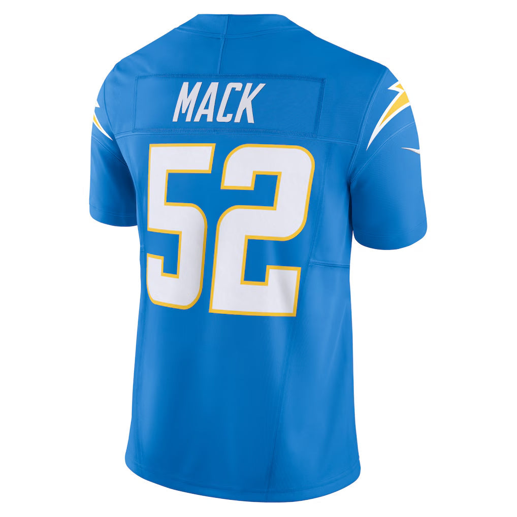 harde LA.Chargers #52 Khalil Mack Player Powder Blue Vapor F.U.S.E. Limited Stitched Jerseys