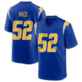 harde LA.Chargers #52 Khalil Mack Player Royal Home Game Stitched Jerseys