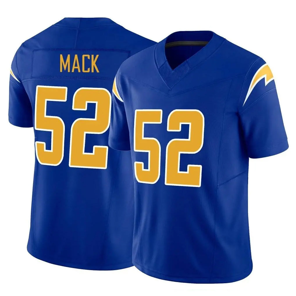harde LA.Chargers #52 Khalil Mack Player Royal Limited Vapor F.U.S.E. Home Game Stitched Jerseys