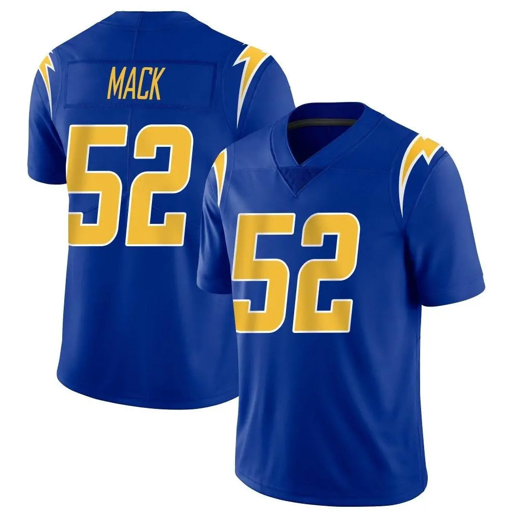 harde LA.Chargers #52 Khalil Mack Player Royal Limited Vapor Home Game Stitched Jerseys