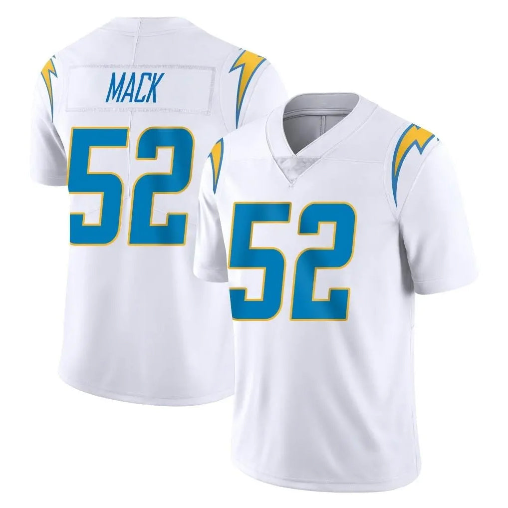 harde LA.Chargers #52 Khalil Mack Player White Limited Vapor Untouchable Home Game Stitched Jerseys