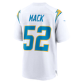 harde LA.Chargers #52 Khalil Mack White Game Stitched Jerseys