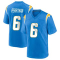 harde LA.Chargers #6 Denzel Perryman Player Blue Home Game Stitched Jerseys