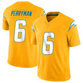 harde LA.Chargers #6 Denzel Perryman Player Gold Limited Vapor F.U.S.E. Home Game Stitched Jerseys