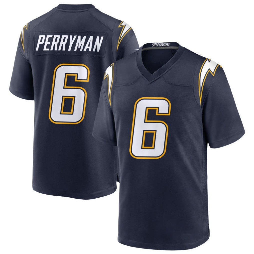 harde LA.Chargers #6 Denzel Perryman Player Navy Alternate Home Game Stitched Jerseys
