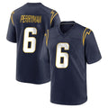 harde LA.Chargers #6 Denzel Perryman Player Navy Home Game Stitched Jerseys