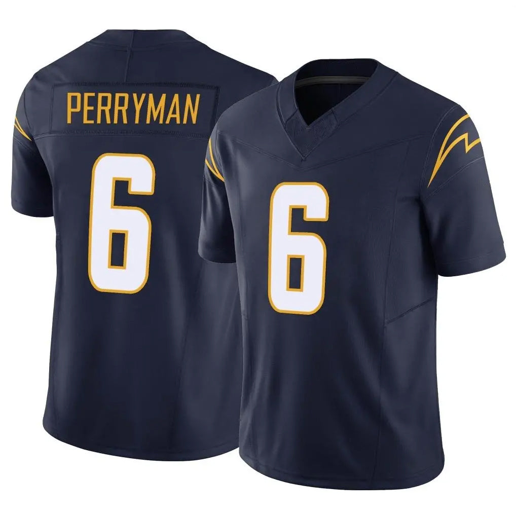 harde LA.Chargers #6 Denzel Perryman Player Navy Limited Vapor F.U.S.E. Home Game Stitched Jerseys