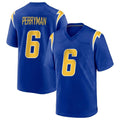 harde LA.Chargers #6 Denzel Perryman Player Royal Home Game Stitched Jerseys