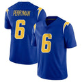 harde LA.Chargers #6 Denzel Perryman Player Royal Limited Vapor Home Game Stitched Jerseys