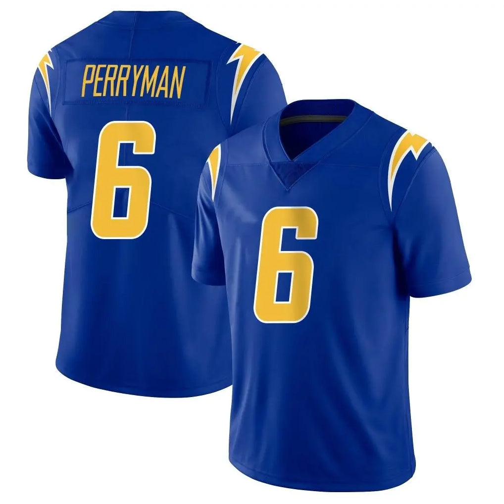 harde LA.Chargers #6 Denzel Perryman Player Royal Limited Vapor Home Game Stitched Jerseys