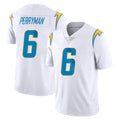 harde LA.Chargers #6 Denzel Perryman Player White Limited Vapor Untouchable Home Game Stitched Jerseys