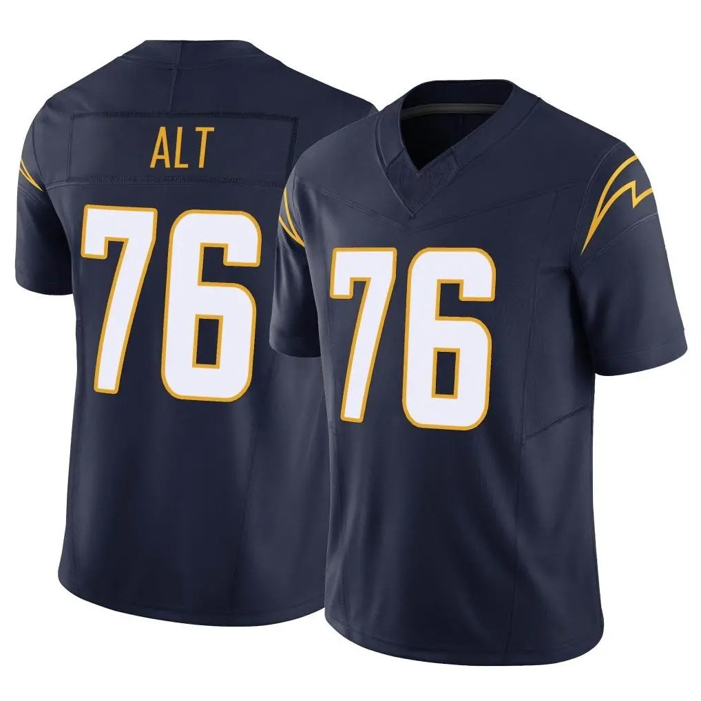 harde LA.Chargers #76 Joe Alt Player Navy Limited Vapor F.U.S.E. Home Game Stitched Jerseys