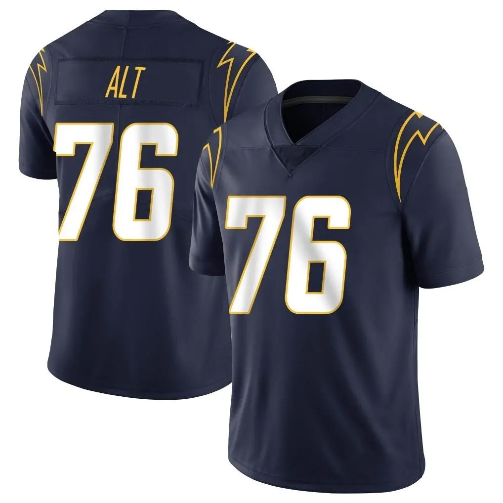 harde LA.Chargers #76 Joe Alt Player Navy Limited Vapor Untouchable Home Game Stitched Jerseys