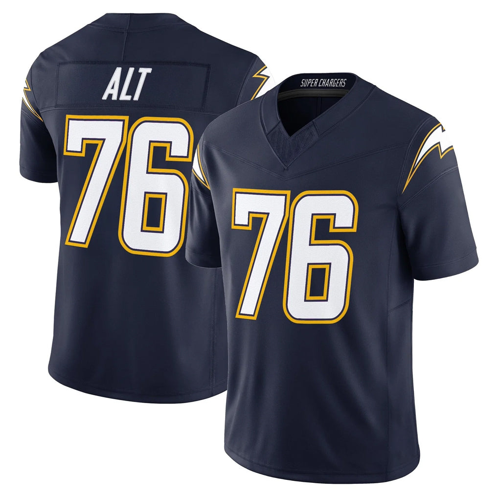 harde LA.Chargers #76 Joe Alt Player Navy Vapor F.U.S.E. Limited Home Game Stitched Jerseys