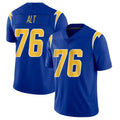 harde LA.Chargers #76 Joe Alt Player Royal Limited Vapor Home Game Stitched Jerseys