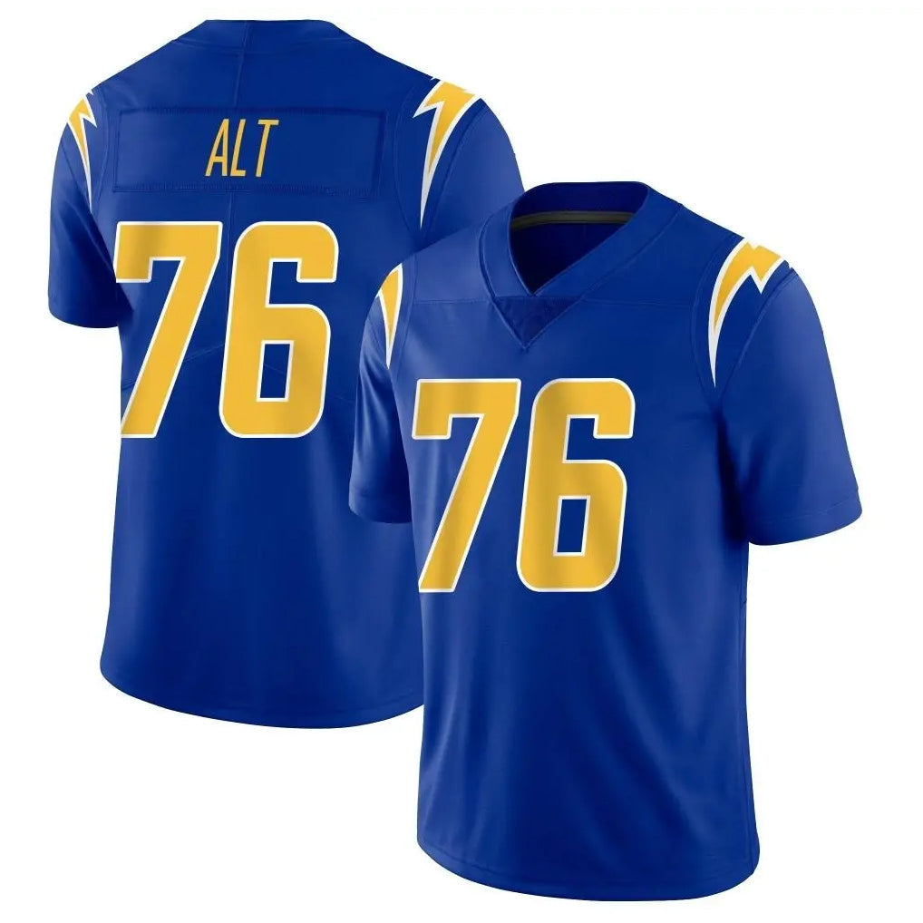 harde LA.Chargers #76 Joe Alt Player Royal Limited Vapor Home Game Stitched Jerseys