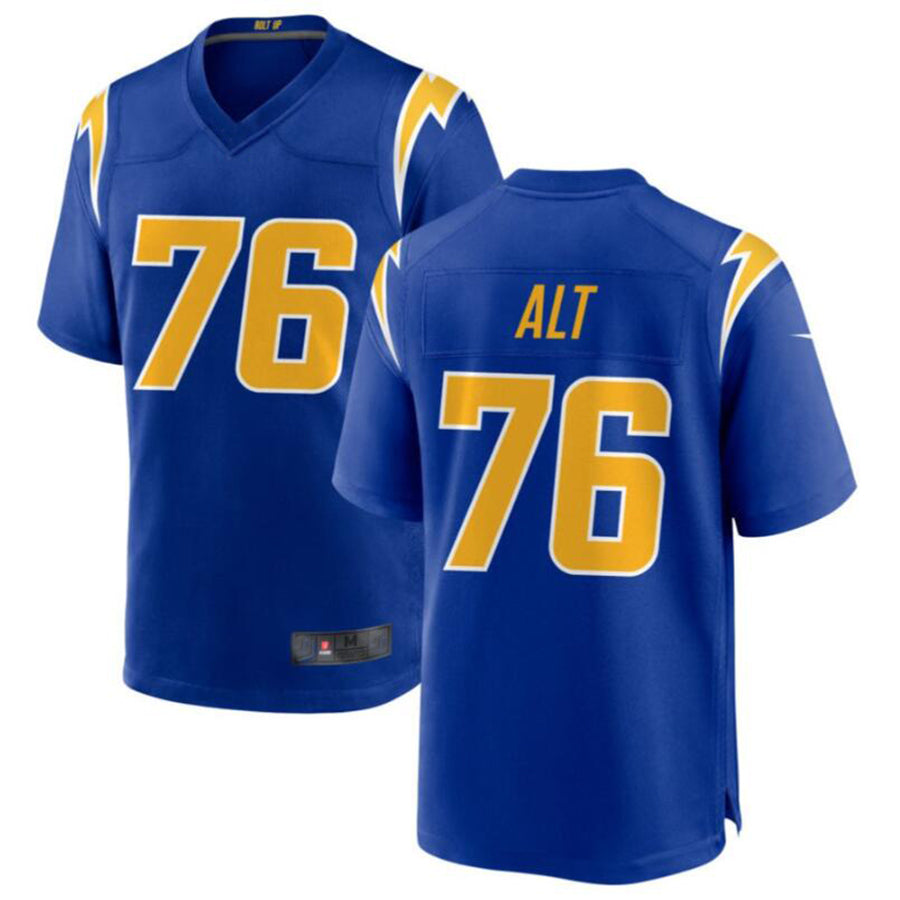 harde LA.Chargers #76 Joe Alt Royal Alternate Player Game Jersey American Stitched Jerseys