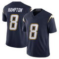 harde LA.Chargers #8 Omarion Hampton Player Navy Vapor F.U.S.E. Limited Home Game Stitched Jerseys