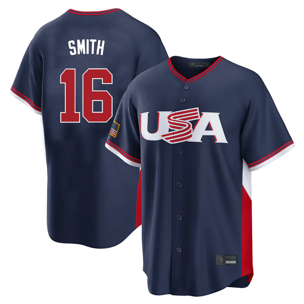 harde LA.Dodgers #16 Will Smith Player Navy USA 2026 World Classic Limited Home Stitched Jerseys
