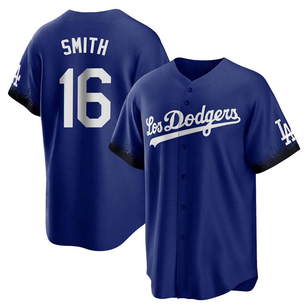 harde LA.Dodgers #16 Will Smith Player Royal City Connect Home Game Stitched Jerseys