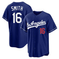 harde LA.Dodgers #16 Will Smith Player Royal Game Home Stitched Jerseys