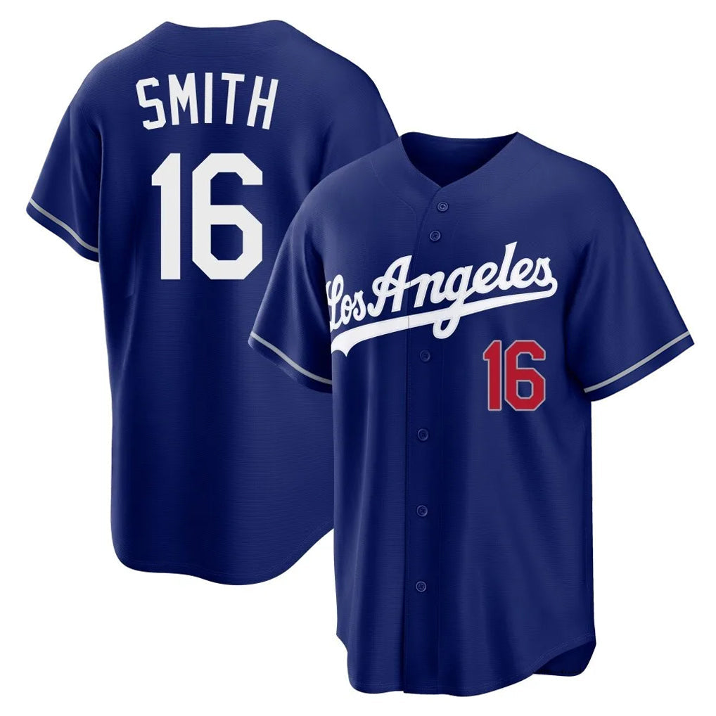 harde LA.Dodgers #16 Will Smith Player Royal Game Home Stitched Jerseys