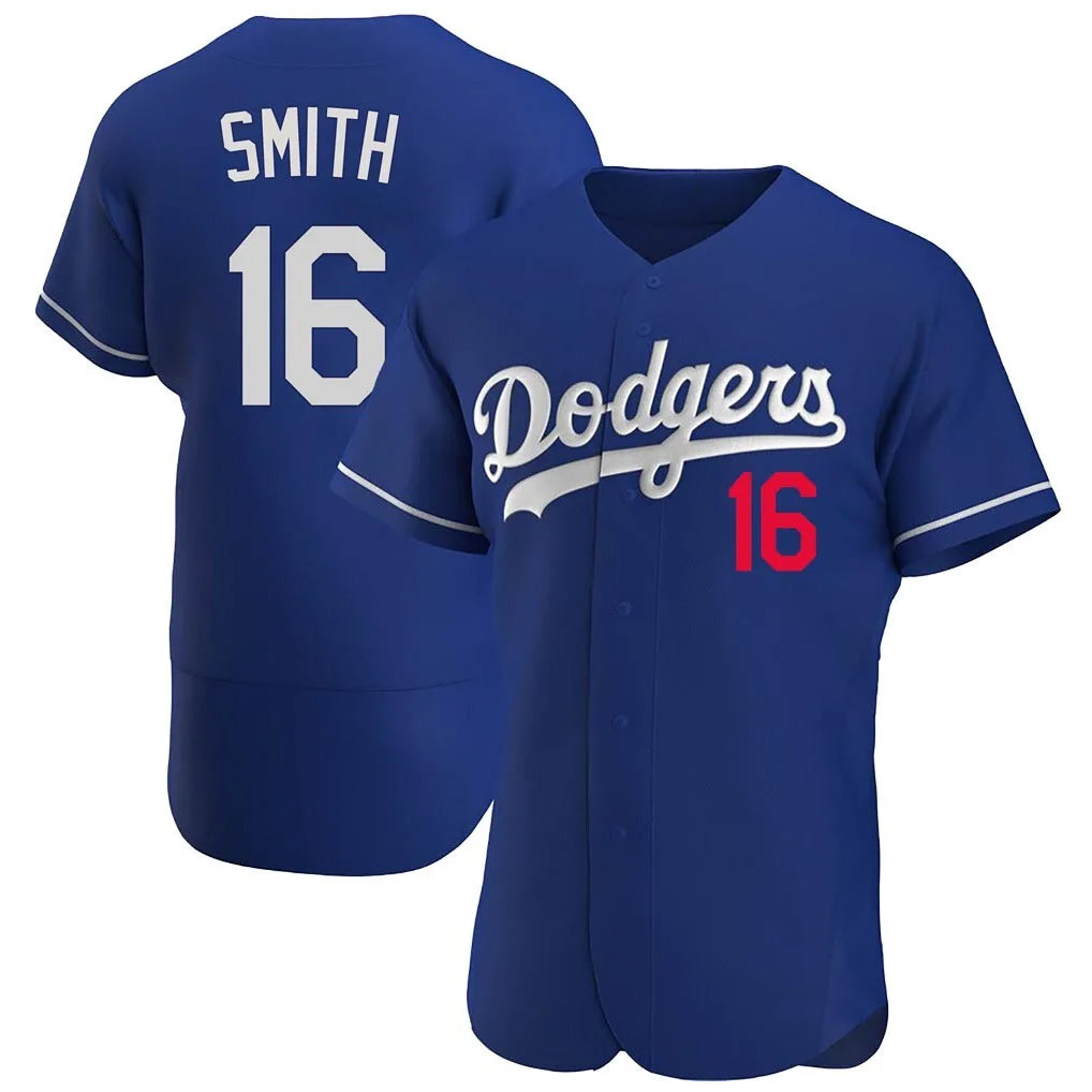 harde LA.Dodgers #16 Will Smith Player Royal Limited Elite Home Stitched Jerseys