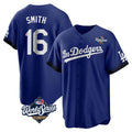 harde LA.Dodgers #16 Will Smith Player Royal World Series City Connect Home Game Stitched Jerseys