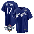harde LA.Dodgers #17 Shohei Ohtani Player Royal World Series Game Stitched Jerseys