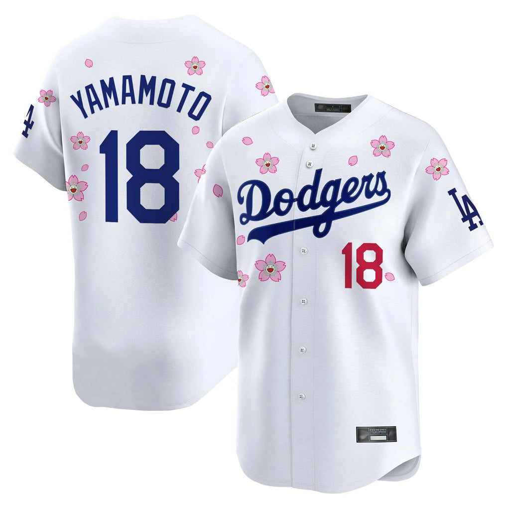 harde LA.Dodgers #18 Yoshinobu Yamamoto Player White Tokyo Series Vapor Premier Limited Stitched Jerseys