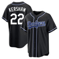 harde LA.Dodgers #22 Clayton Kershaw Player Black Carbon Limited Home Stitched Jerseys