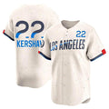 harde LA.Dodgers #22 Clayton Kershaw Player Cream City Connect Limited Home Stitched Jerseys