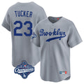 harde LA.Dodgers #23 Kyle Tucker Player Gray World Series Meet Game Limited Home Stitched Jerseys